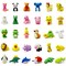 Wrapables Mini Animal Eraser Pets, 3D Puzzle Erasers for Party Favors, Goodie Bags, Easter Egg Fillers (Set of 30)